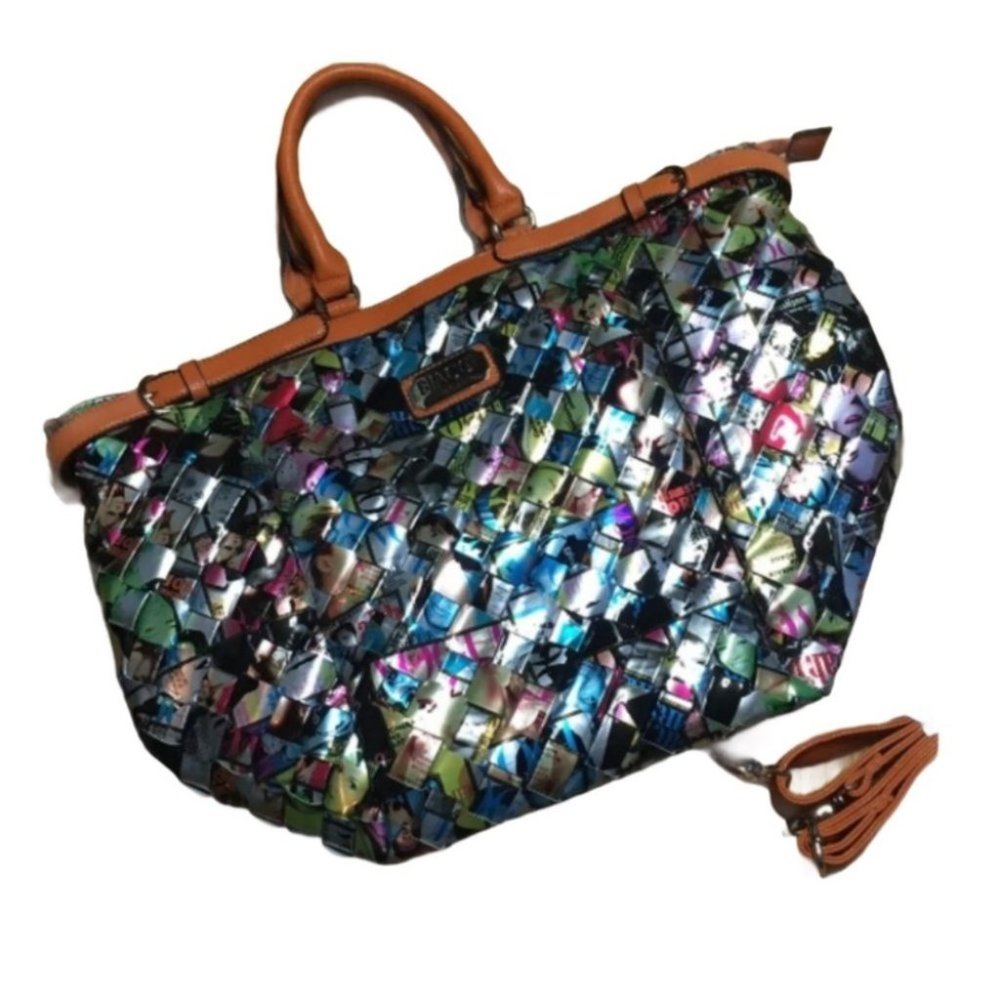 Biacci Woven Magazine  Tote Shoulder Bag